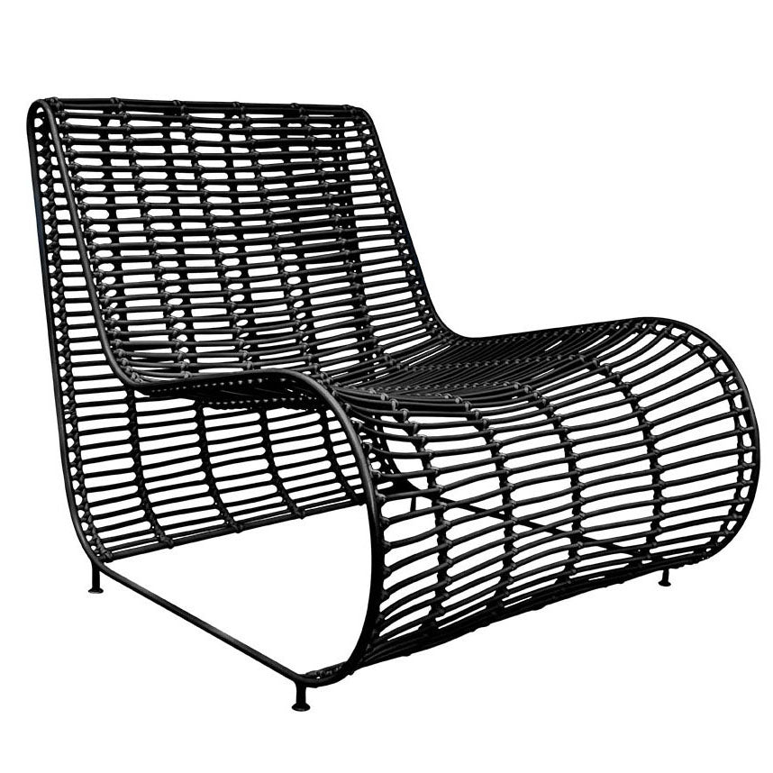 Villa Occasional Black Iron Chair