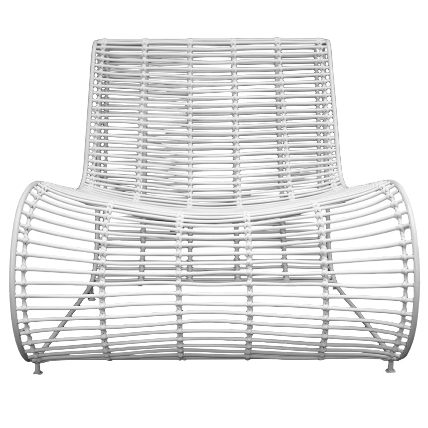 Villa Occasional White Iron Chair