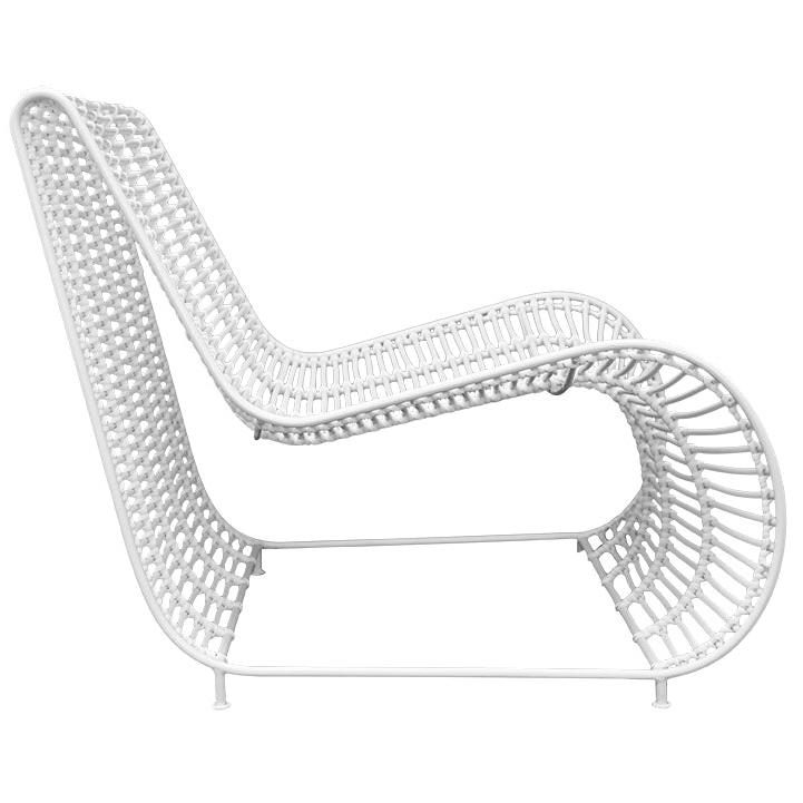 Villa Occasional White Iron Chair