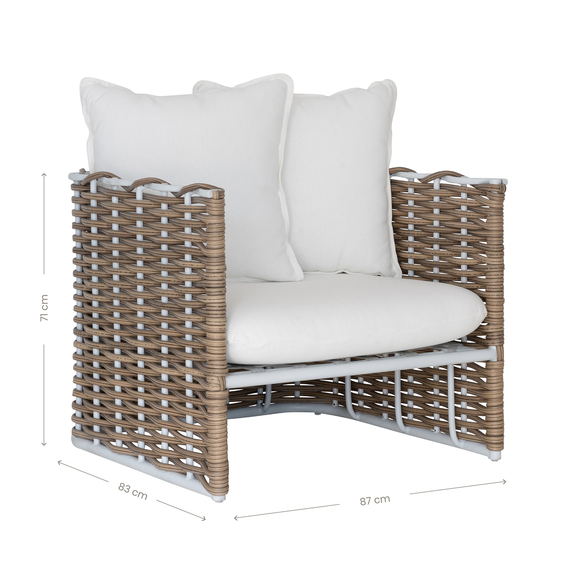 Zahara Outdoor One Seater Sofa 