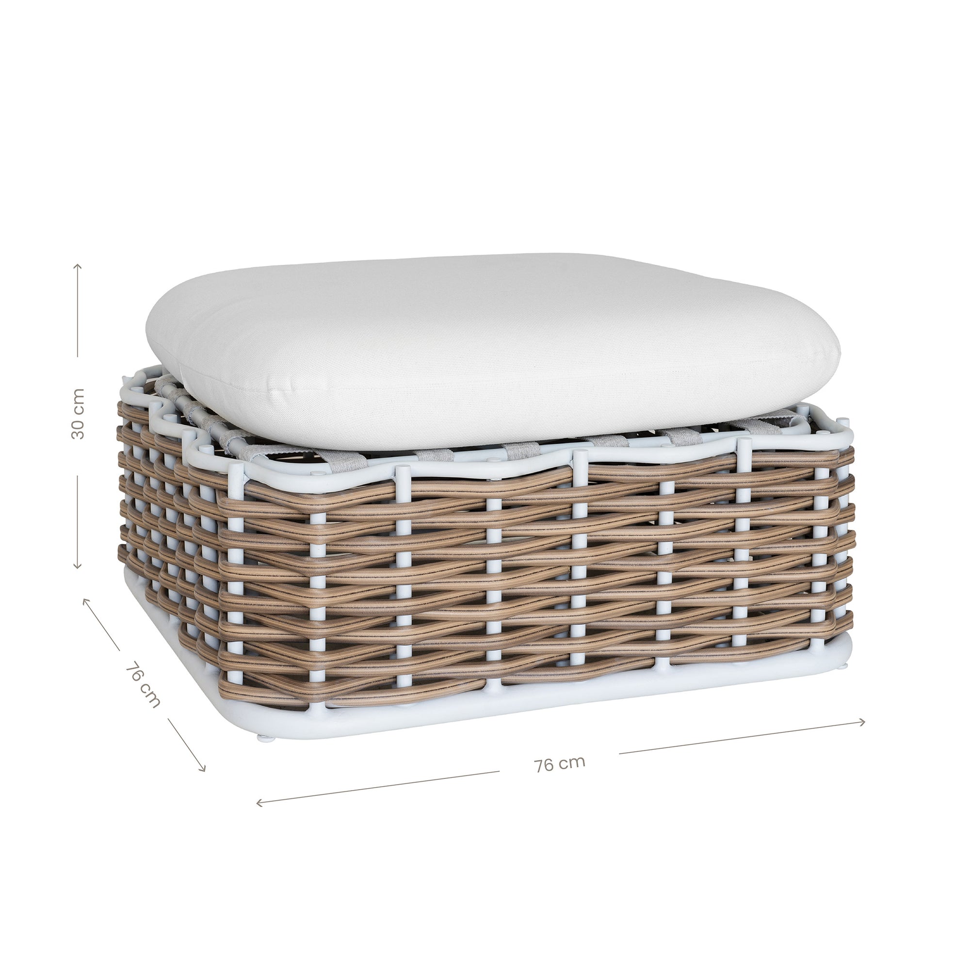 Zahara Outdoor Ottoman Footstool 