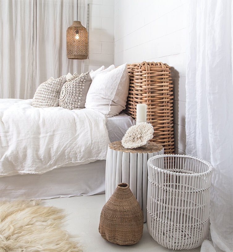 Zambezi Handwoven Rattan King Bedhead