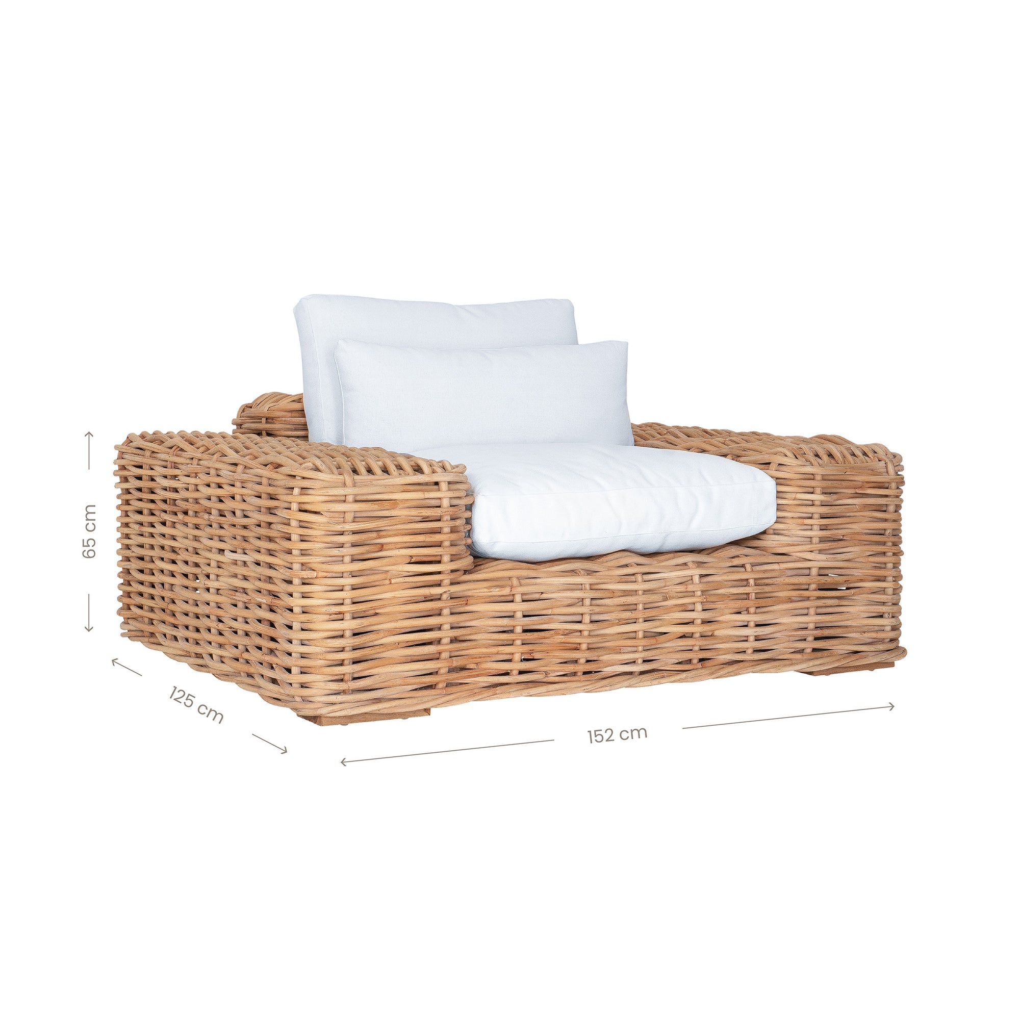 Zambezi Rattan Weave Armchair One Seater Sofa