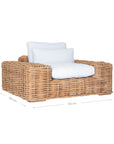 Zambezi Rattan Weave Armchair One Seater Sofa