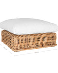 Zambezi Rattan Weave Small Ottoman