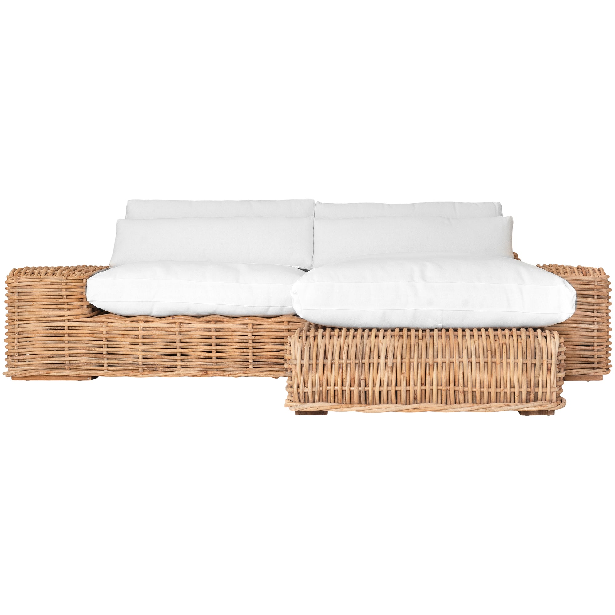 Zambezi Rattan Weave Small Ottoman