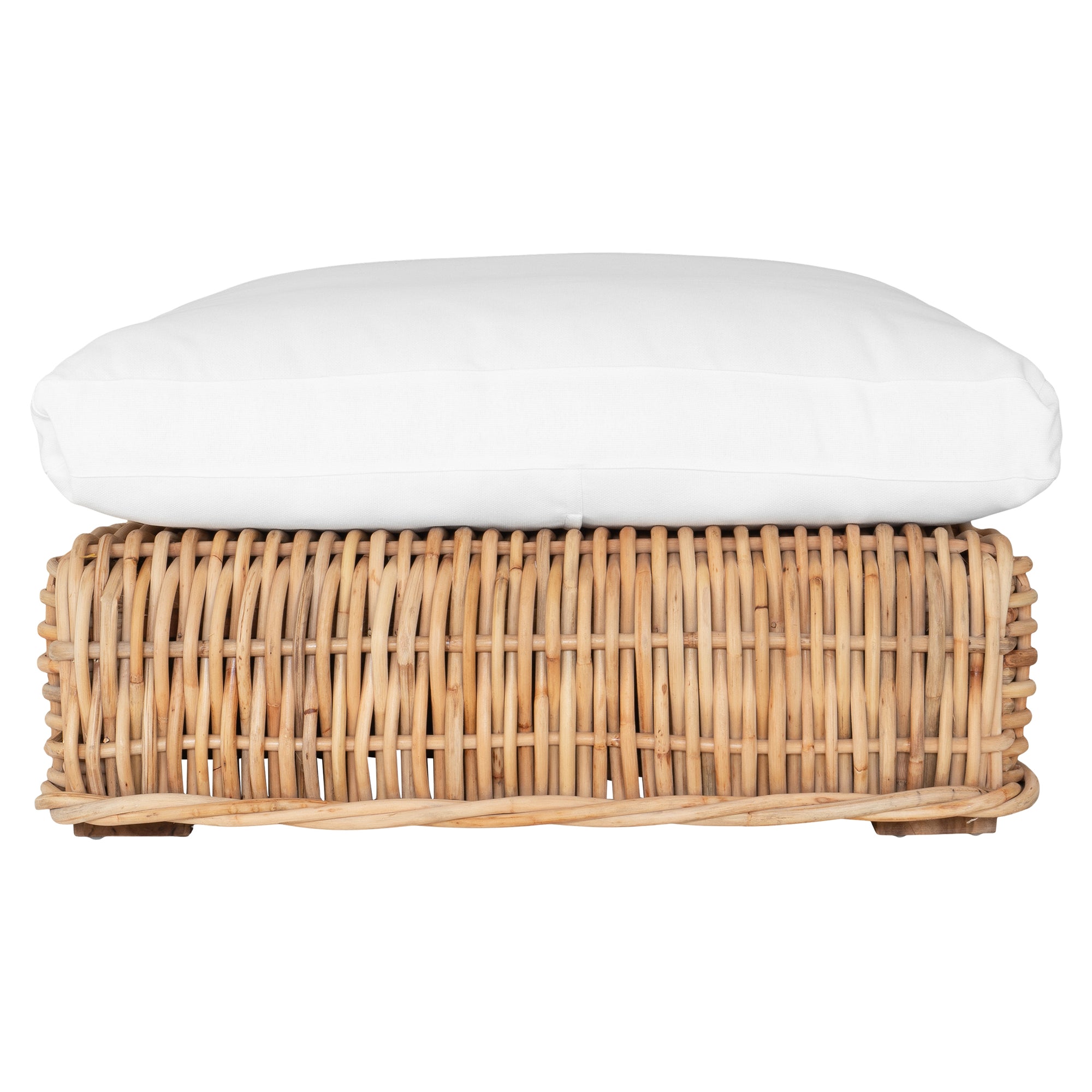 Zambezi Rattan Weave Small Ottoman