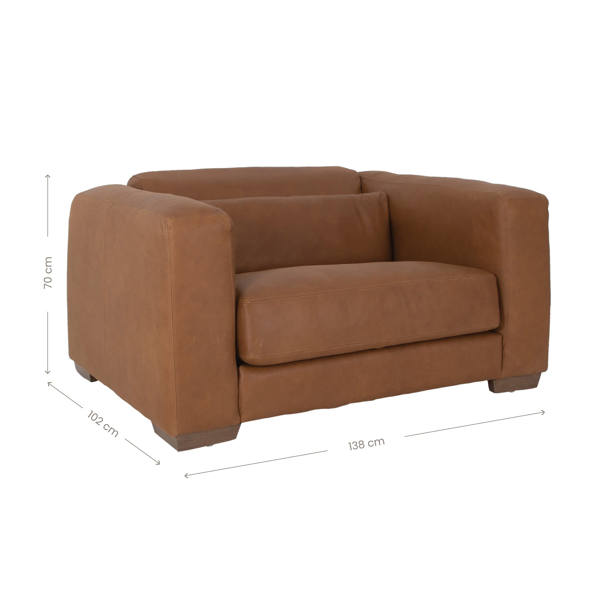 Zanele Armchair One Seater Sofa  Leather