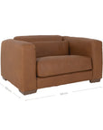 Zanele Armchair One Seater Sofa  Leather