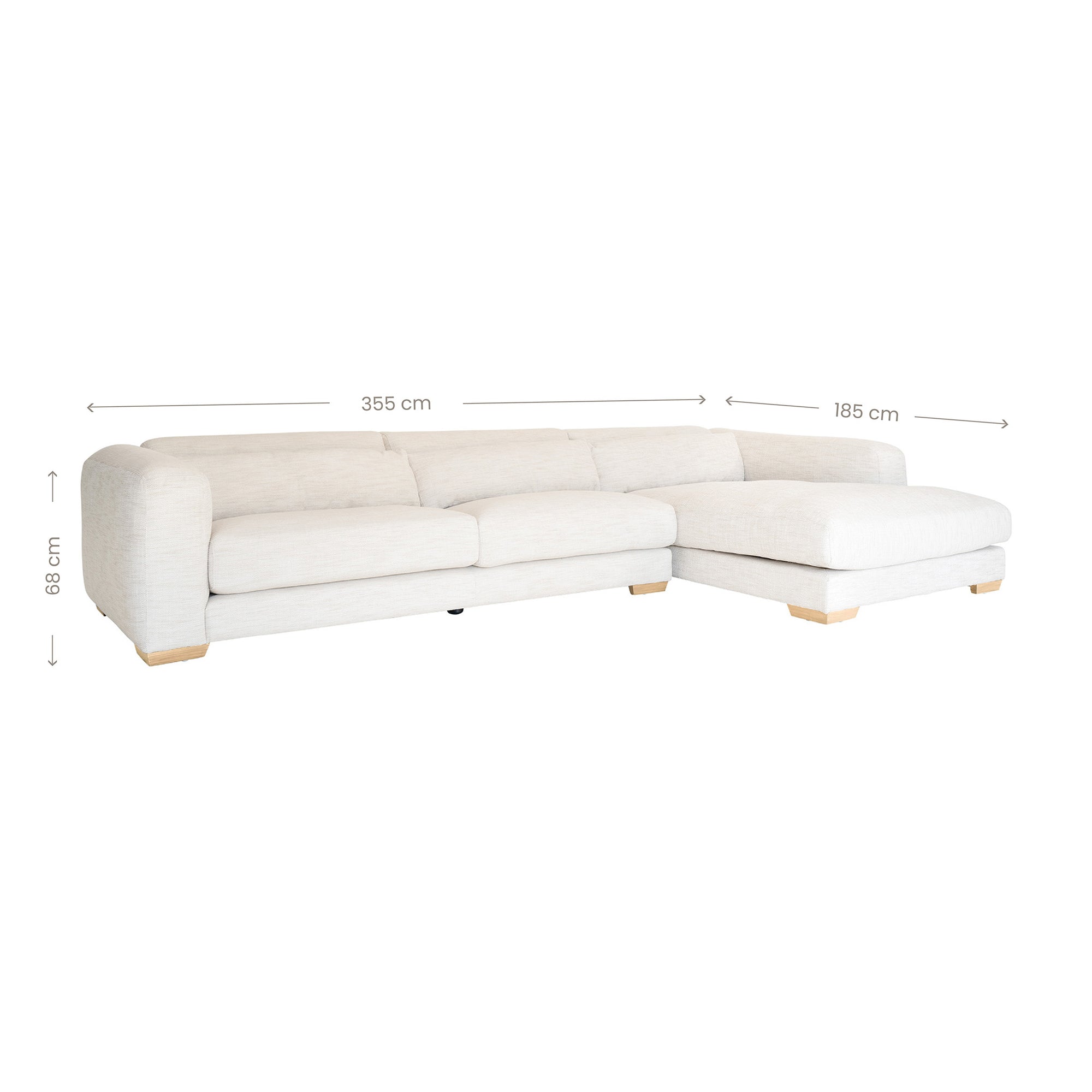 Zanele Sofa with Right Hand Chaise 