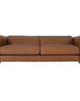 Zanele Three Seater Brown Leather Sofa