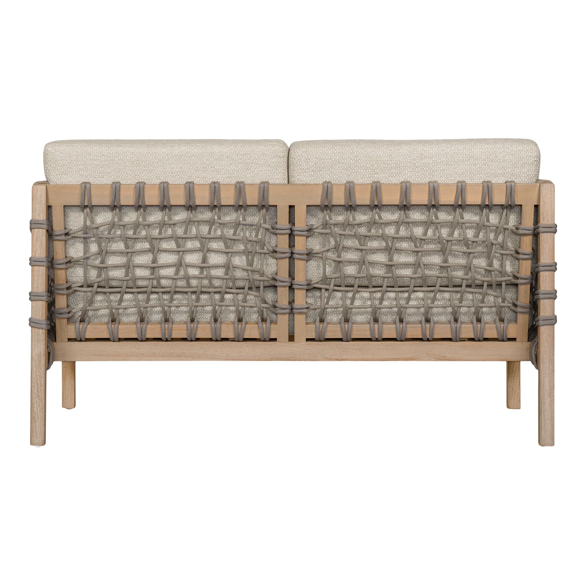 Ziggy Outdoor Teak Two Seater Sofa 