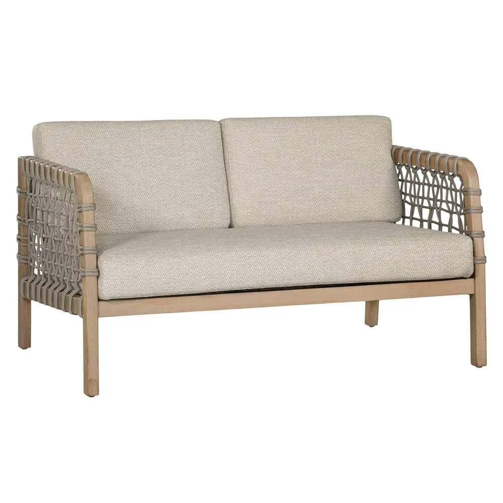 Ziggy Outdoor Teak Two Seater Sofa 