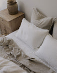 “Whistler” Frayed Linen Pillowcases