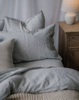 "Ink" Pinstripe Linen Pillowcases